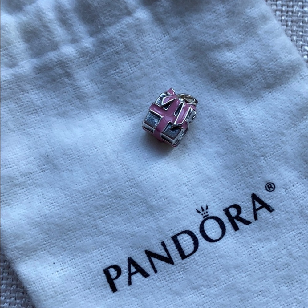 PANDORA Pink Gift Box Charm